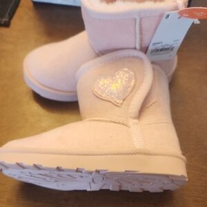 Kohl's Pink Kids Boots with Heart Design